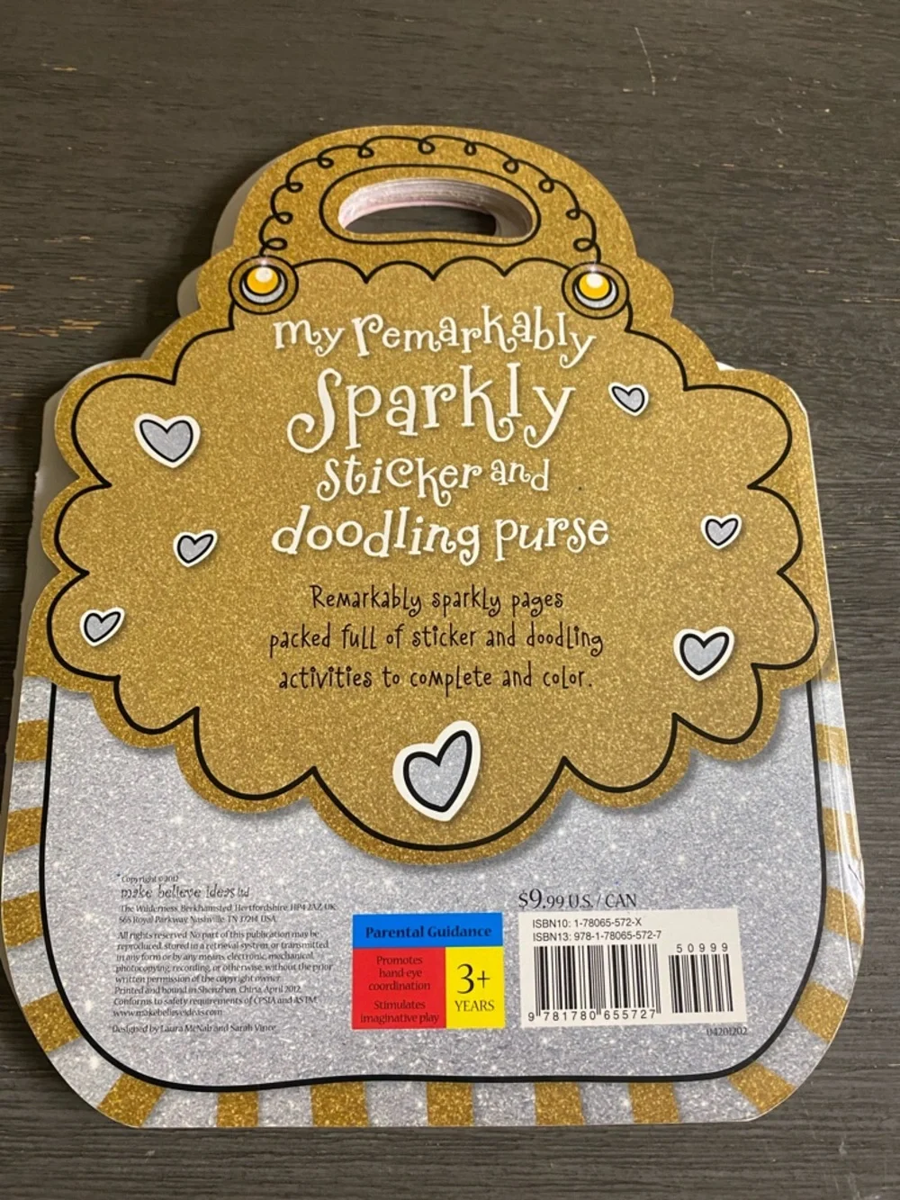 Sparkly Sticker and Doodling Purse Coloring Book.